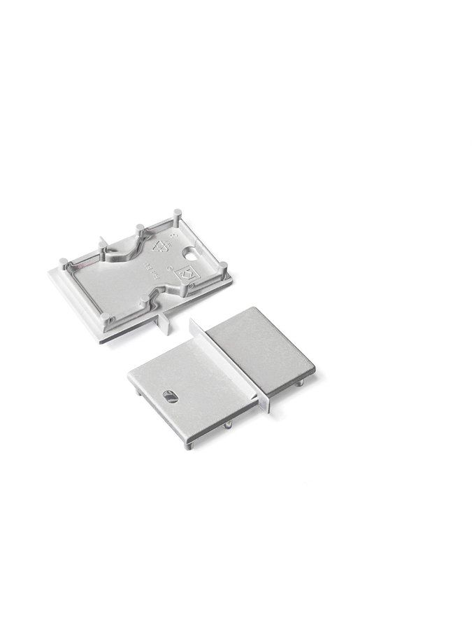 Ändlock till LINEA-IN20-E7 - Silver med hål - 20 st