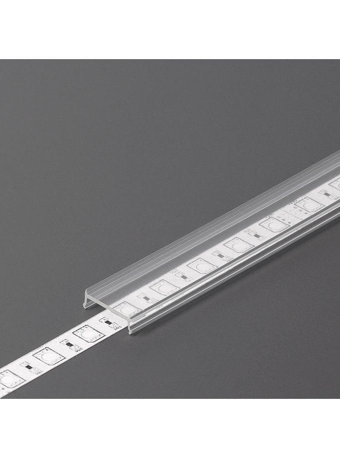 Täckning till LED-profil - C3 - Click - 2m - Transparent