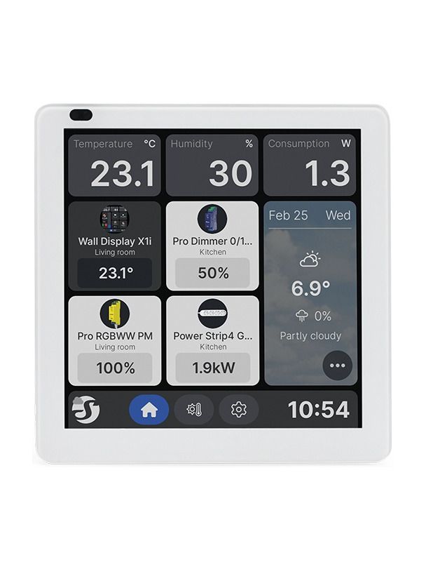 Shelly - Wall Display X1i Silver