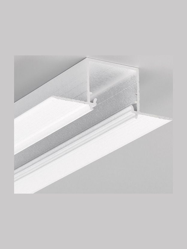 LED-profil LINEA-IN20 TRIMLESS - 4m - Vit