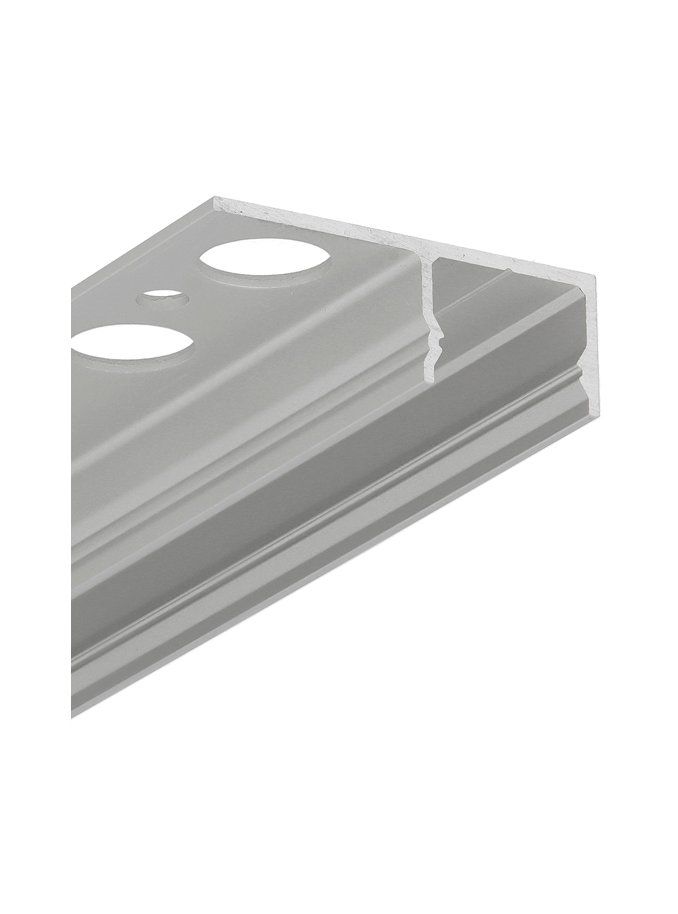 LED-profil UNI-TILE12 180° - 1m - Anodiserad