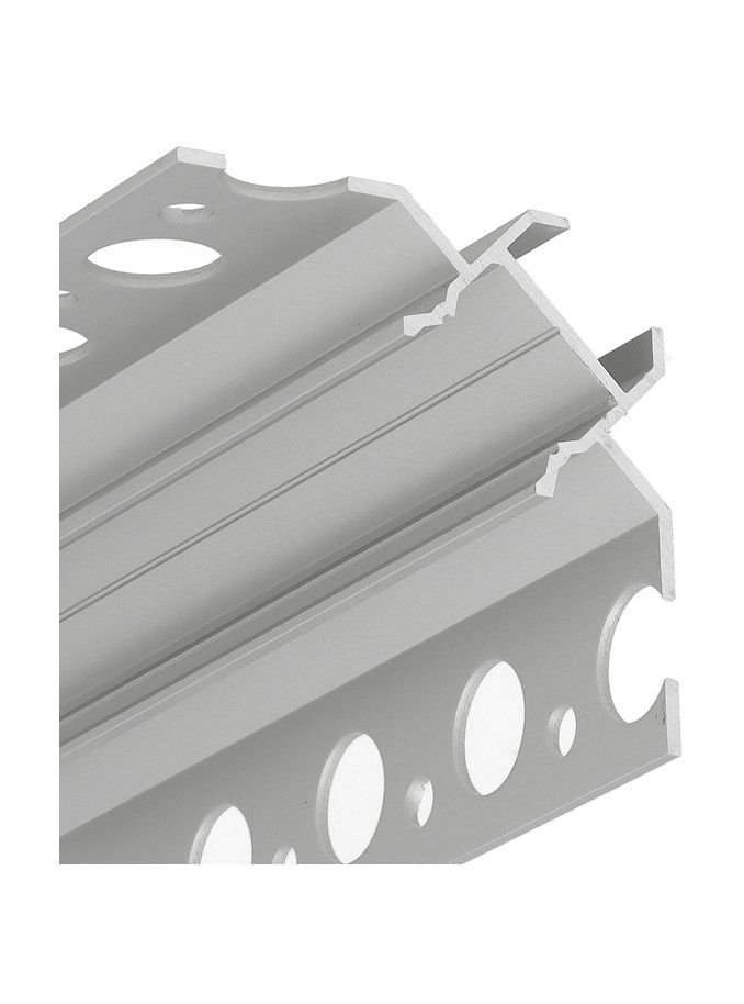 LED-profil UNI-TILE12 90° - 4m - Anodiserad