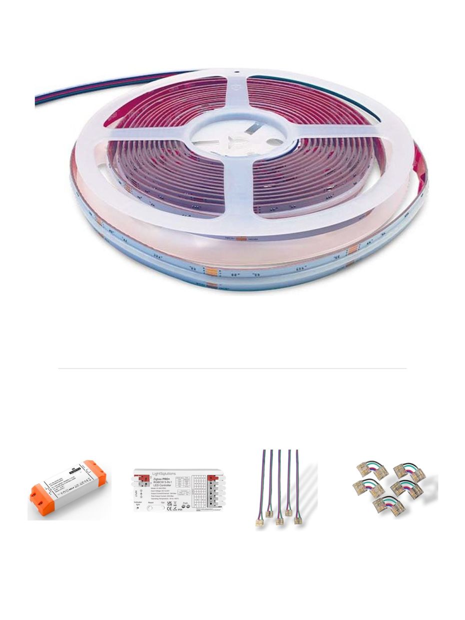 HiluX ZigBee LED-list RGBW - 5m - Komplett set