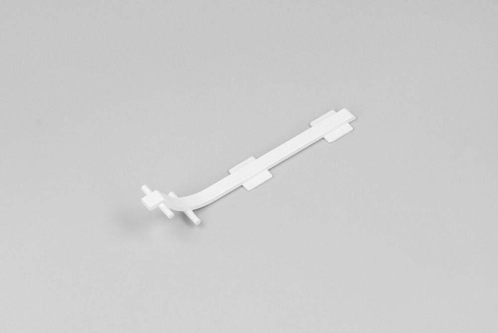 Vinkelstycke till LED-profil BASE - 180° - Vit - 10 st