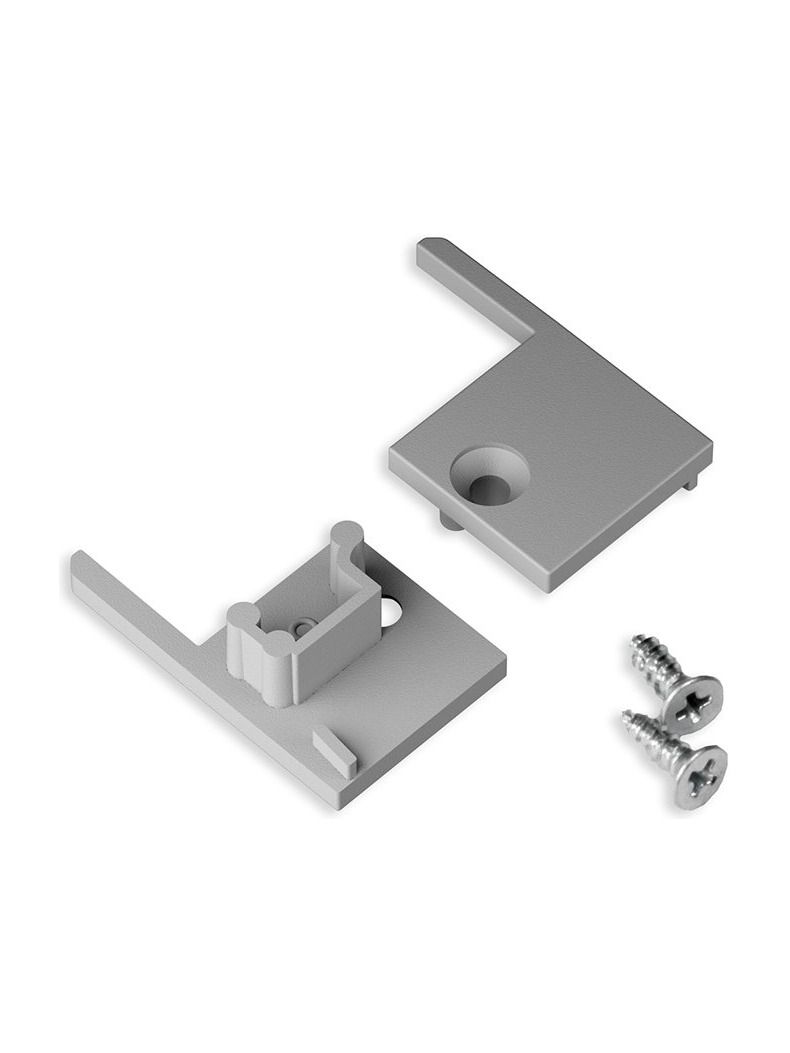 Ändlock till UP-TILE10 - Grå - 20 st