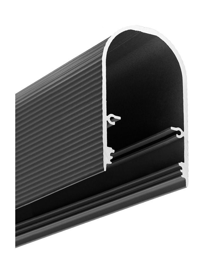LED-profil NAMI23 - 1m - Mellansvart