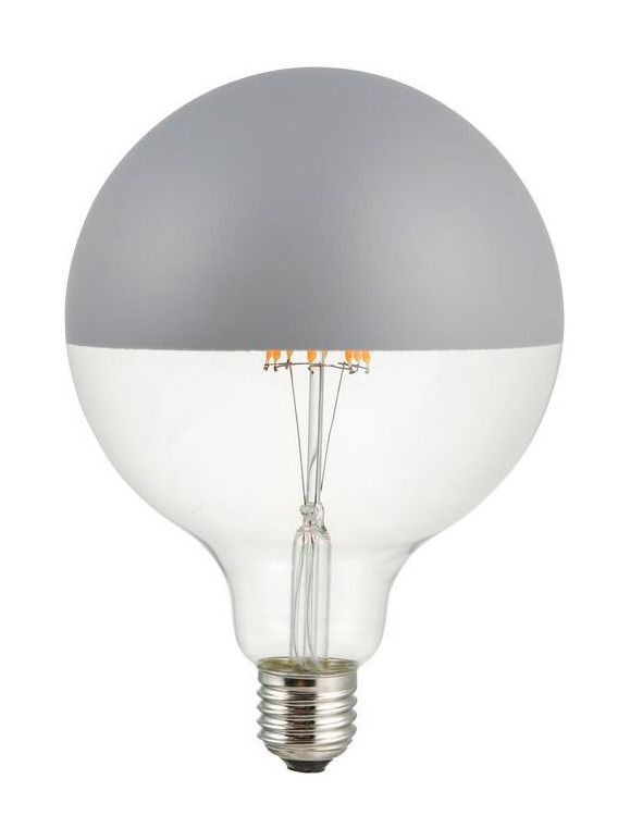 E27 - SPL Premium Toppspegelad Globe - Grå - Ø:125mm - 2500K - CRI 93 - Dimbar
