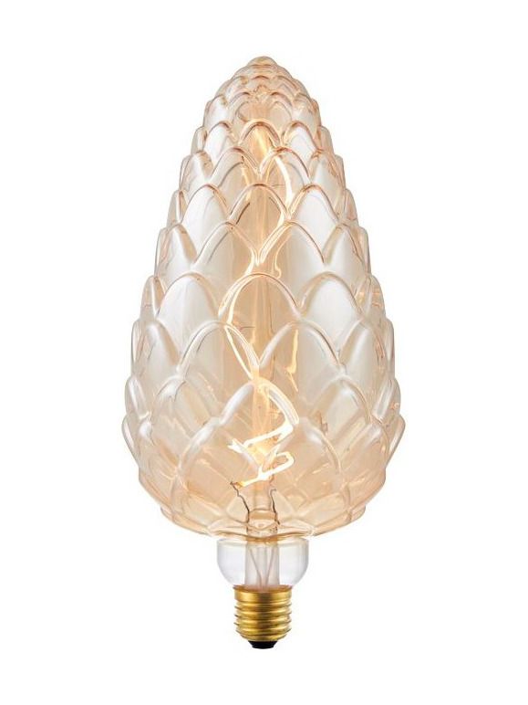 E27 - SPL Big FleX Pine-Cone - Amber - Ø:120mm - 2000K - CRI 90 - Dimbar