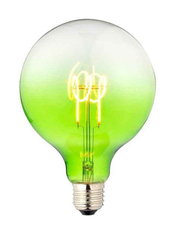 E27 - SPL FleX Globe Colored - Grön - Ø:125mm - 2200K - CRI 93 - Dimbar