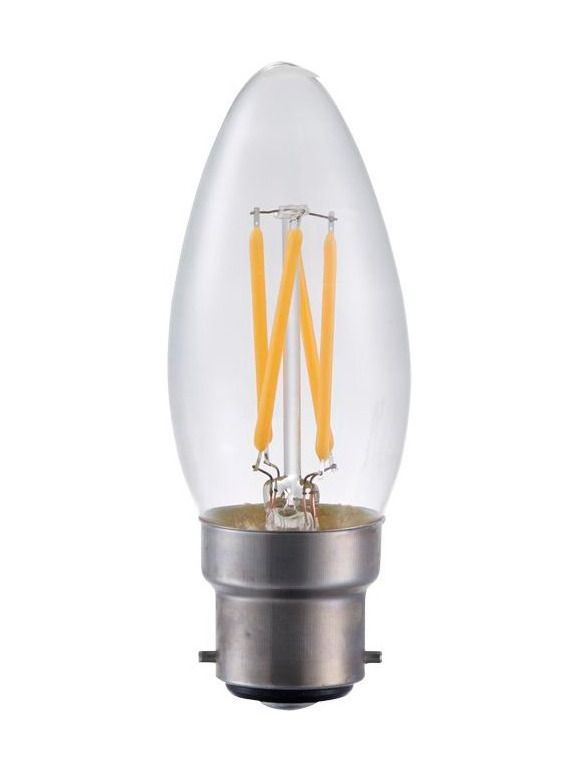 Ba22d - SPL Candle - Klar - 320lm - 2500K - CRI 93 - Dimbar
