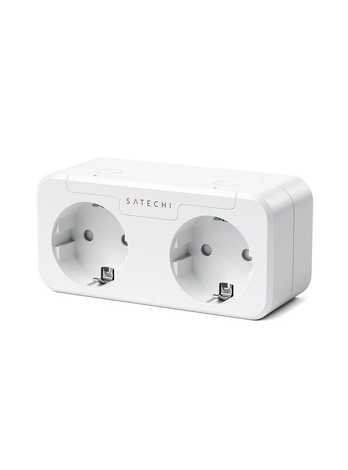 Satechi Smart WiFi-vägguttag - Dubbel - Apple HomeKit