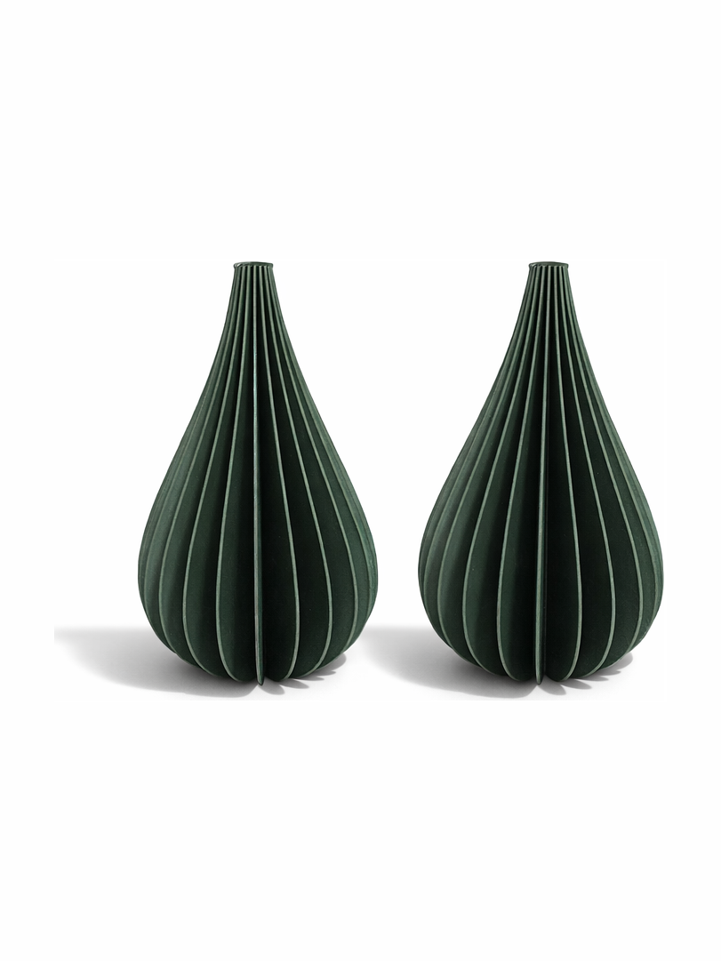Simiu - Julhänge - 9 cm - Droppe - Grön - 2-pack