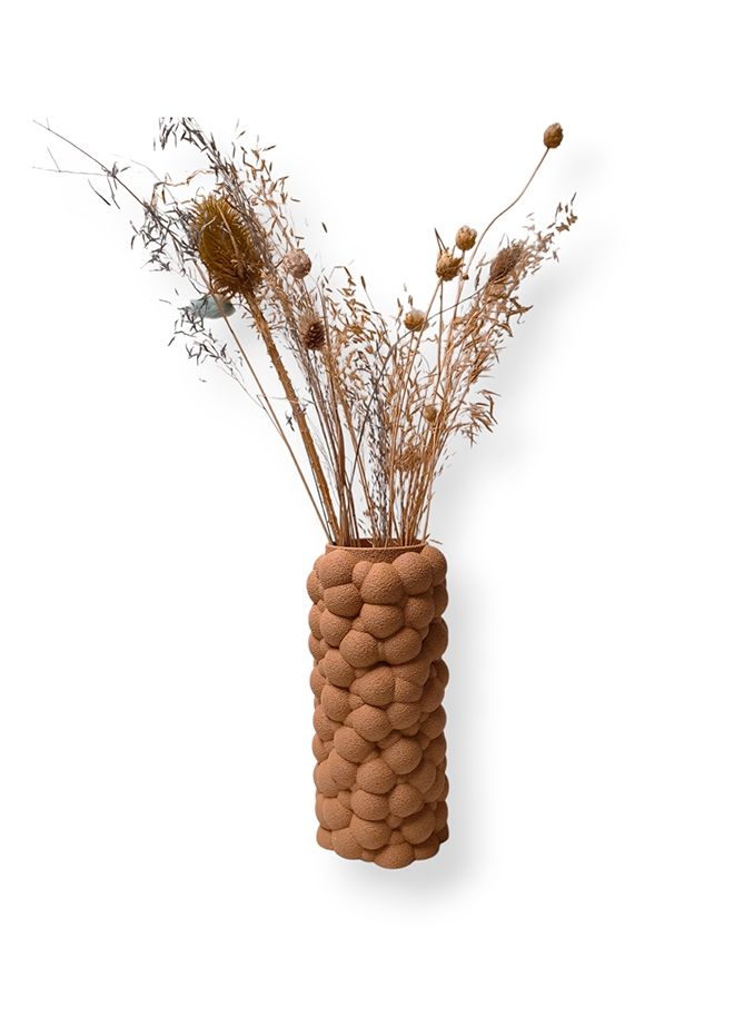Simiu - PUFFRA - Vas - 20 cm - Beige