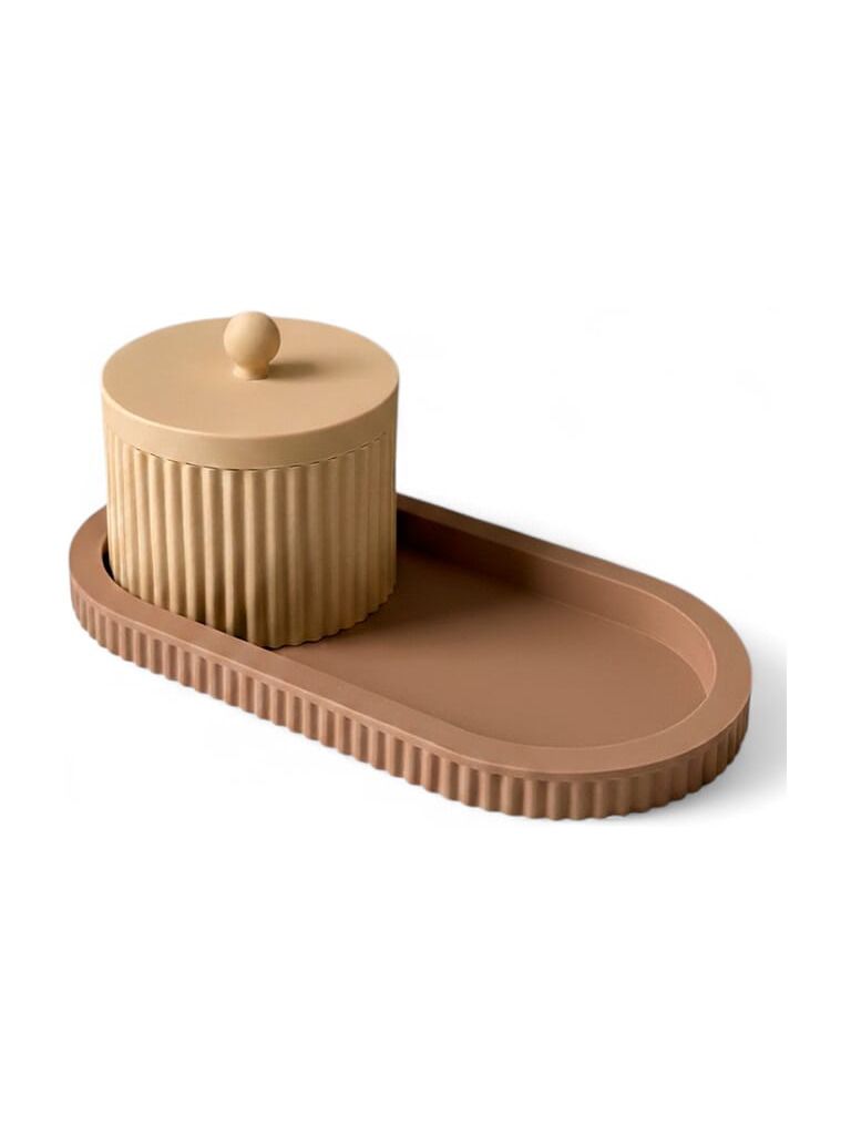 Simiu - ROYAL TRAY - Beige/Mocka - 21 cm