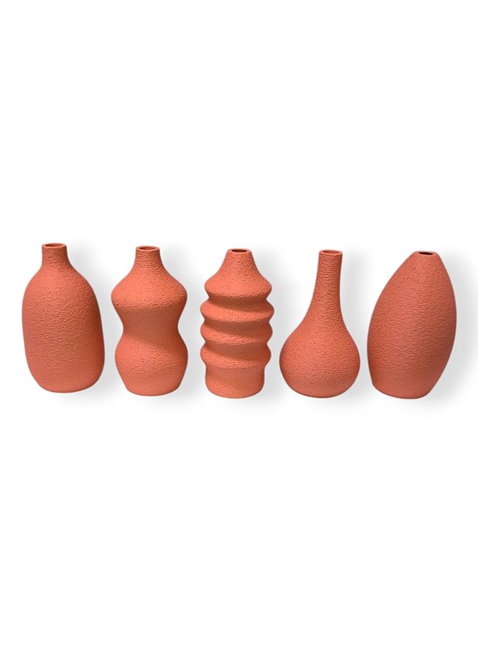 Simiu - MINI VASES - 8 cm - 5 st - Dammig rosa