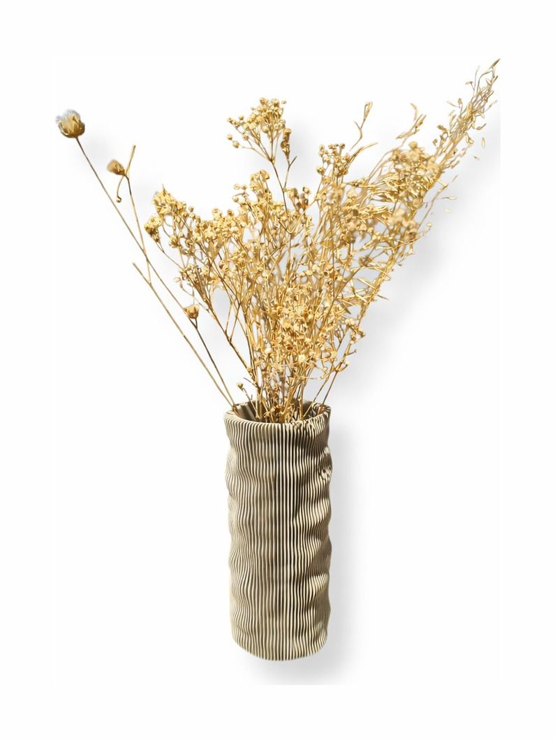Simiu - CLAYLA Lamellvas - ljus lera - 20 cm