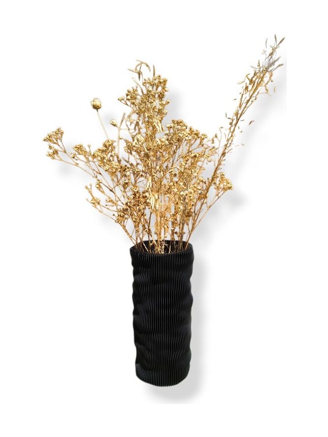 Simiu - CLAYLA Lamellvas - svart - 20 cm