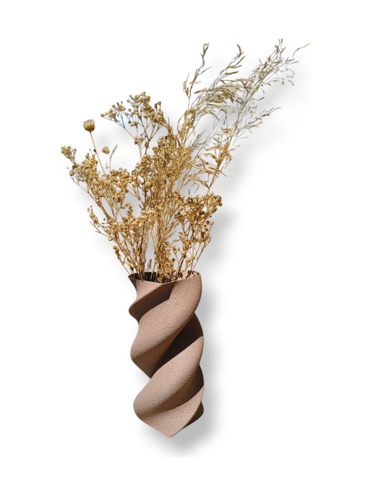 Simiu - HEART TWIST - Vas - 20 cm - ljus lera