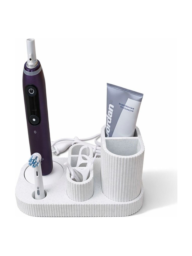 Simiu - DENTIA - Oral-B iO tandborsthållare - Vitmarmor