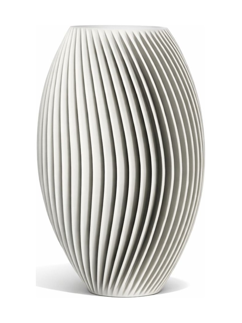 Simiu - LAMEL vas - 18 cm - Ljusgrå
