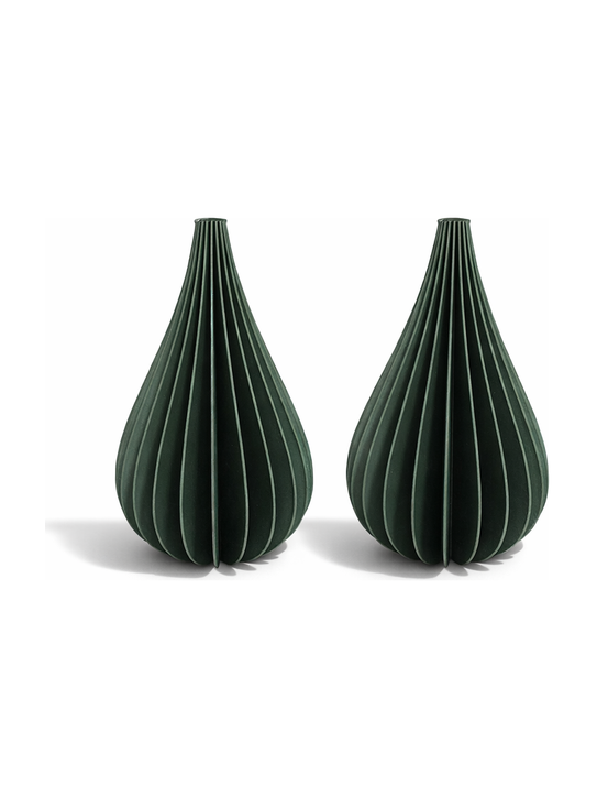 Simiu - Julhänge - 6 cm - Droppe - Grön - 2-pack