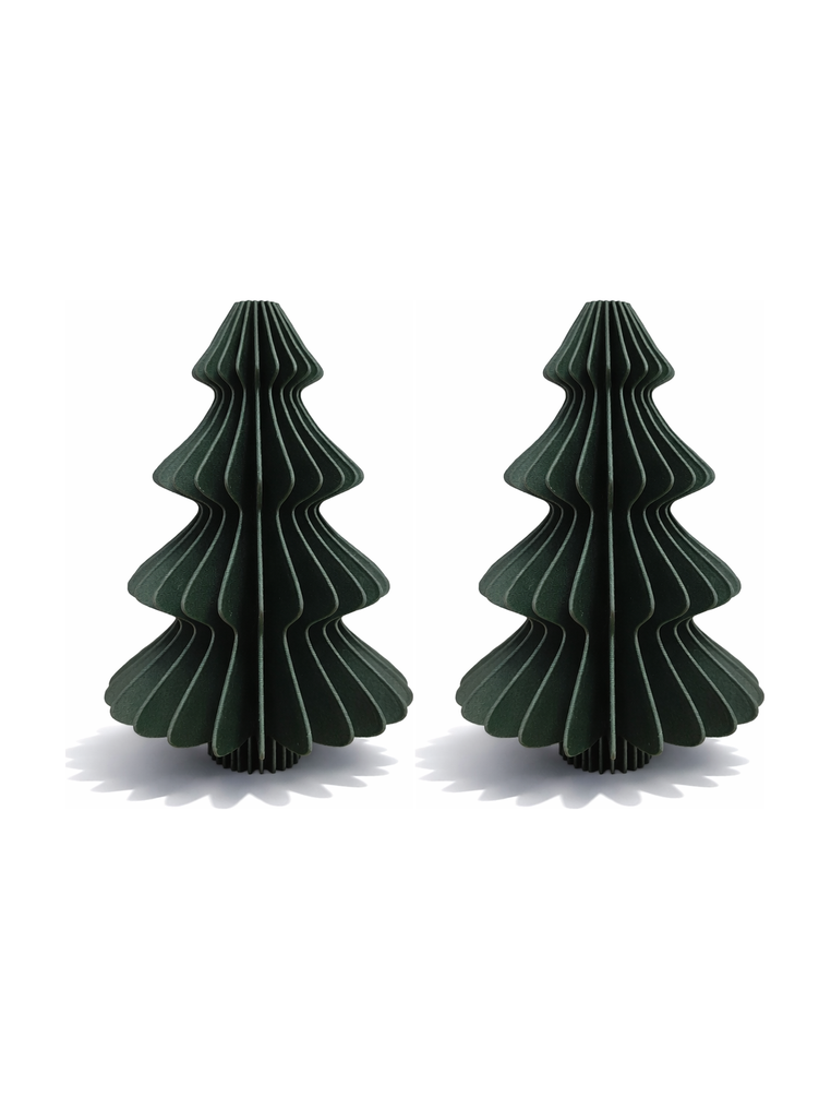 Simiu - Julhänge - 6 cm - Granträd - Grön - 2-pack