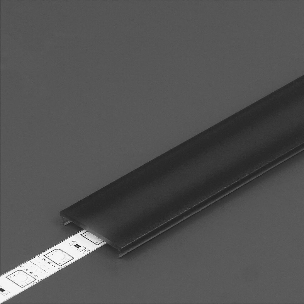 Diffusor till LED-profil - C6 - Click - 2m - Svart