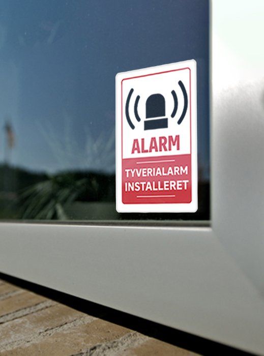 Larmskylt - Modell 1 (Stöldlarm installerat)