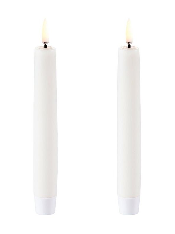 Uyuni - LED-kägelljus - Nordisk vit - 2-pack - 2,3x15 cm