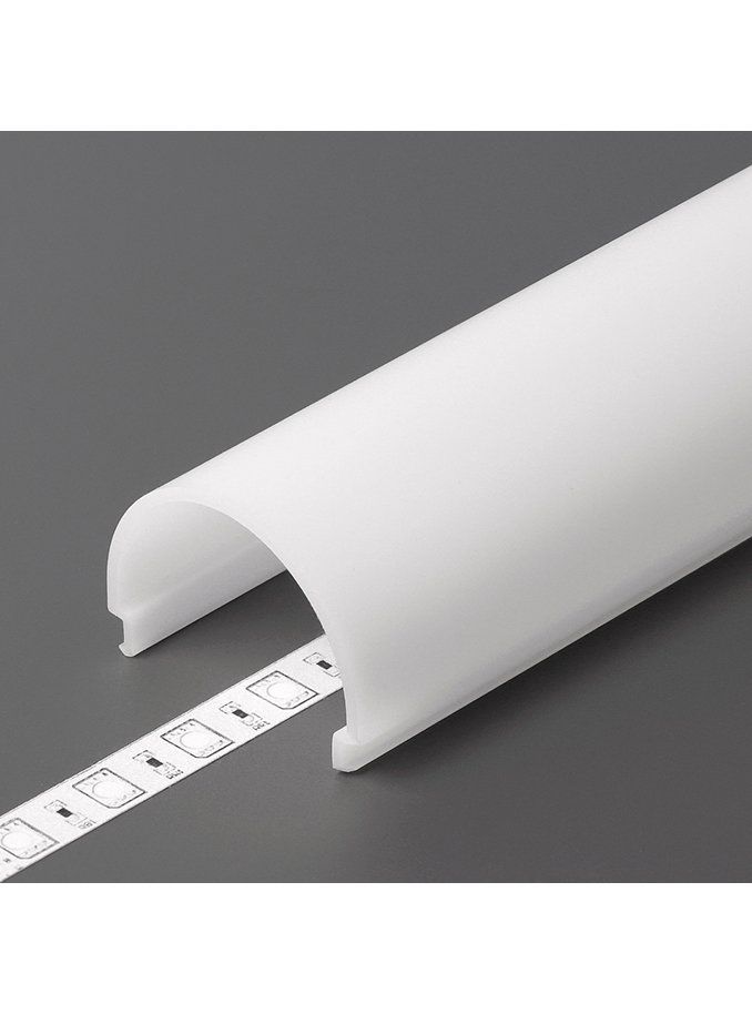 Cover till LED-profil - D9 - Click - 3m - Opal