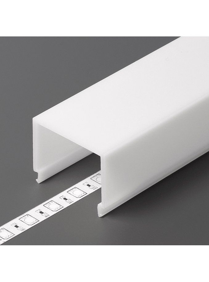 Cover till LED-profil - E9 - Click - 3m - Opal