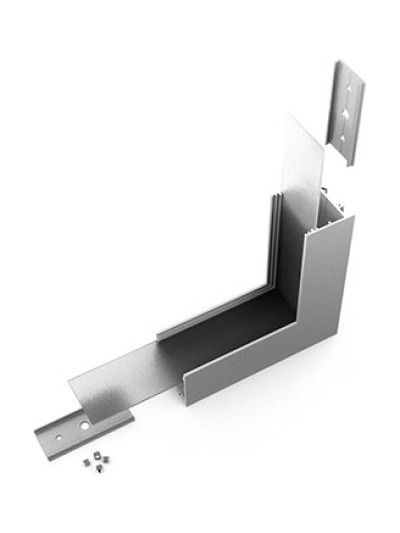 Vinkel till LED-profil VARIO30-02 - 90° - Anodiserad - Stående