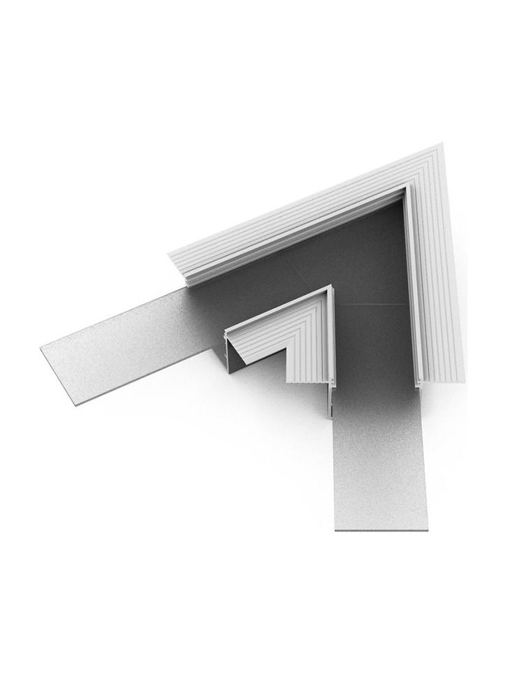 Vinkel till LED-profil VARIO30-05 - 60° - anodiserad