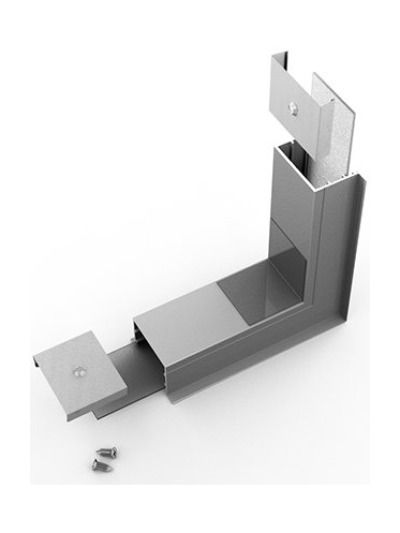 Vinkel till LED-profil VARIO30-07 - 270° - Anodiserad - Stående