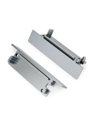Ändlock till FLAT8 - Silver m. hål - 20 st