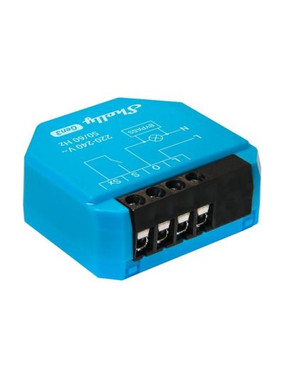 Shelly 1L Gen3-relä för montering utan nolledare