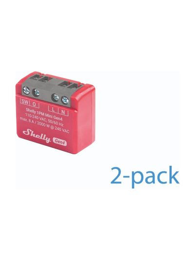 Shelly 1PM Mini Gen4 2-pack