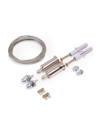 Wire-upphängning till LED-profil - Krom - 3m - 10 kg per set
