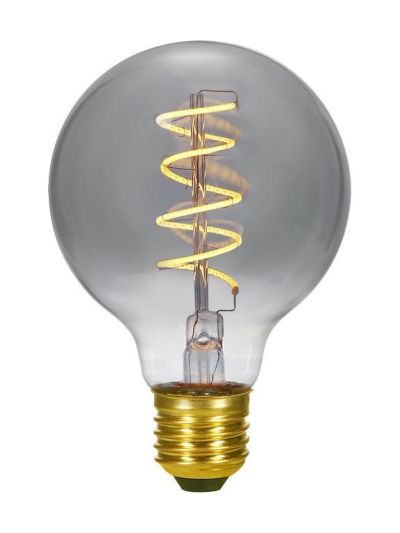 E27 - SPL FleX Globe AX - smoke - Ø:95mm - 2200K - CRI 90 - dimbar