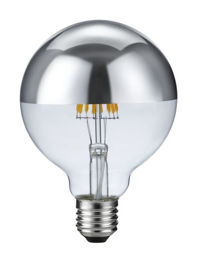 E27 - SPL Premium Toppspegelad Globe - Klar - Ø:95mm - 2500K - CRI 93 - Dimbar