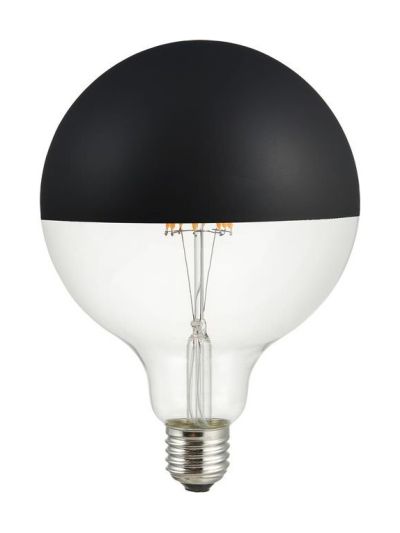 E27 - SPL Premium Toppspegel Globe - Svart - Ø:125mm - 2500K - CRI 93 - Dimbar