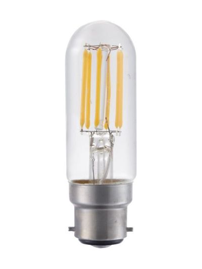 Ba22d - SPL Tubular Filament - Klar - 500lm - 2700K - CRI 90 - Dimbar