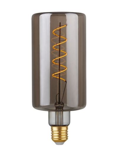 E27 - SPL Flex Bottle - Smoke - Ø:90mm - 100lm - 2200K - CRI 90 - Dimbar
