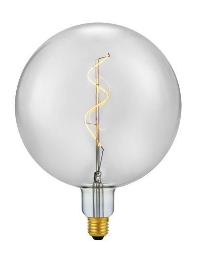 E27 - SPL Big Globe - smoke - Ø:200mm - 470lm - 2200K - CRI 80 - dimbar