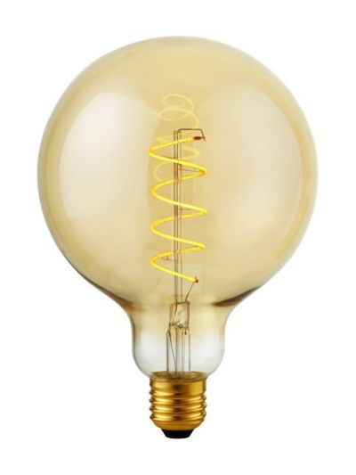 E27 - SPL FleX Globe AX - Amber - Ø:125mm - 200lm - 2000K - CRI 90 - Dimbar