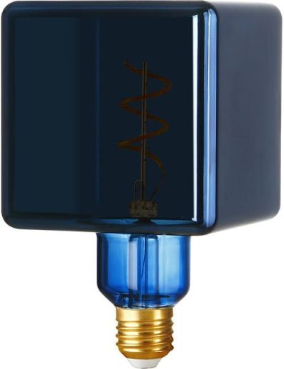 E27 - SPL Ice Cube - Blå - Ø:95mm - 20lm - 3000K - CRI 90 - Dimbar