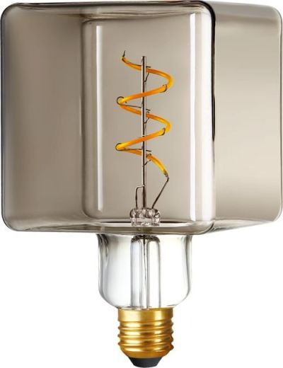 E27 - SPL Ice Cube - Smoke - Ø:95mm - 100lm - 2200K - CRI 90 - Dimbar