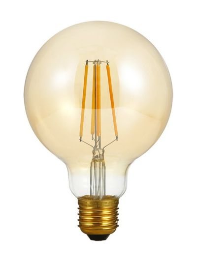 E27 - SPL Globe - Amber - Ø:95mm - 350lm - 2200K - CRI 90 - Dimbar