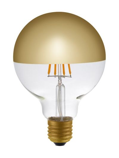 E27 - SPL Globe Topspegel - Amber - Ø:95mm - 350lm - 2500K - CRI 80 - Dimbar