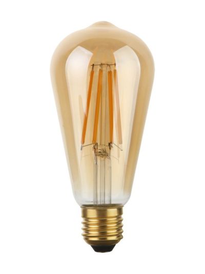 E27 - SPL Rustika - Amber - Ø:64mm - 640lm - 2200K - CRI 90 - Dimbar